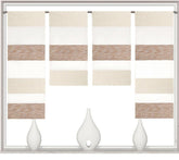 Design Mini Flächenvorhang Set beige weiß 2291-13